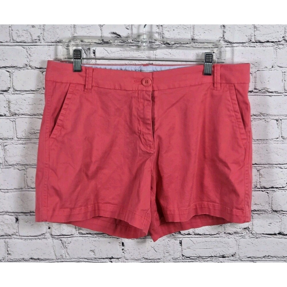 Crown & Ivy Women's Size 10 P Caroline Pink Chino Shorts